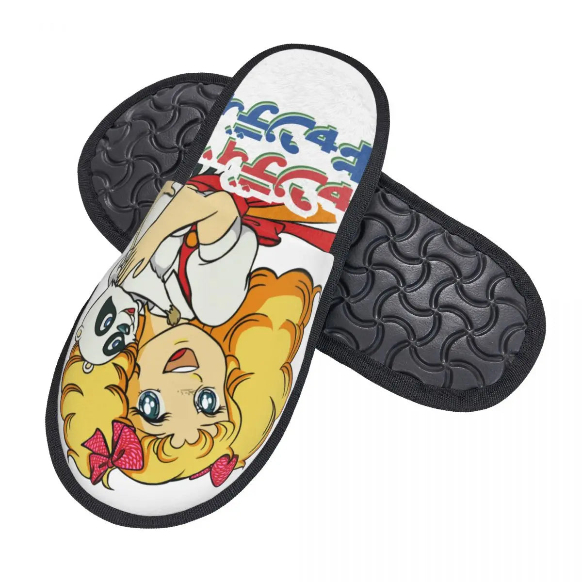 Custom Print Women Candy Candy House Slippers Cozy Warm Cartoon Anime Tv Memory Foam Fluffy Slipper Indoor Outdoor Shoes