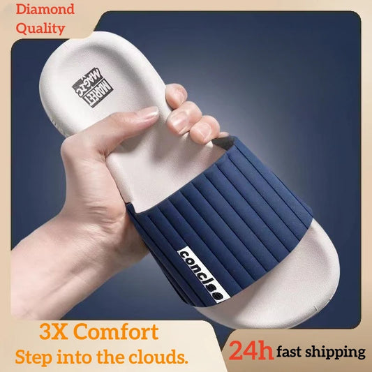 Unisex Slippers Men's Home Bathroom Bath Antiskid Home Slippers Silent Soft Soled Couple Women Shoes House Slippers Shower Shoes