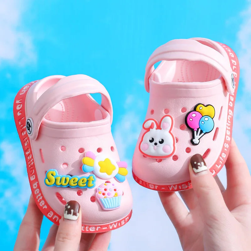 Kids Slippers For Boys Girls Cartoon Shoes Summer Toddler Flip Flops Baby Indoor Slippers Beach Swimming Slippers For Children