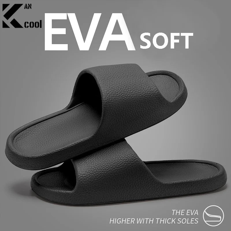 Summer NEW Slippers For Men Women Eva Soft Bottom Slippers Indoor House Slides Flat Sandals Outdoor Beach Shoes Man Flip Flops