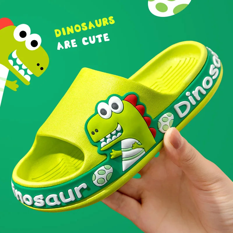 New Summer Children's Slippers Boys Home Bath Non-slip Girls Cartoon Slippers Comfortable Eva Soft Sole Indoor Outdoor Sandals