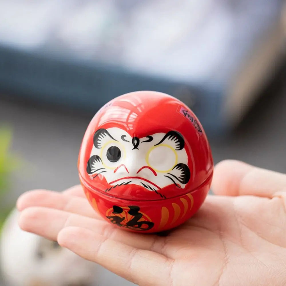 Daruma Tumbler Japanese Style Lucky Cat Restaurant Decoration Landscape Ceramic Home Decor Accessories Gifts