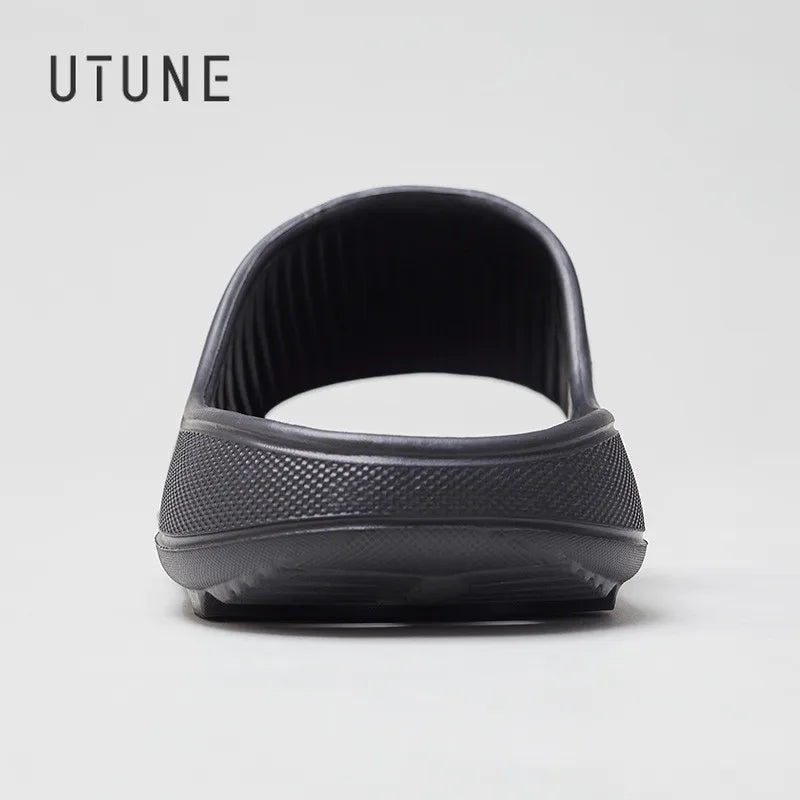 UTUNE EVA Home Slippers Men Bathroom Shoes Hole Leaking Sandals Indoor Men Shoes Shower Women Slipper Anti-slip Summer Slides