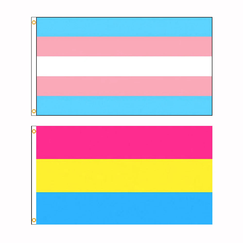 90X150 CM LGBT Trans Transgender Pride And Omnisexual Pride Pan Pansexual Flag