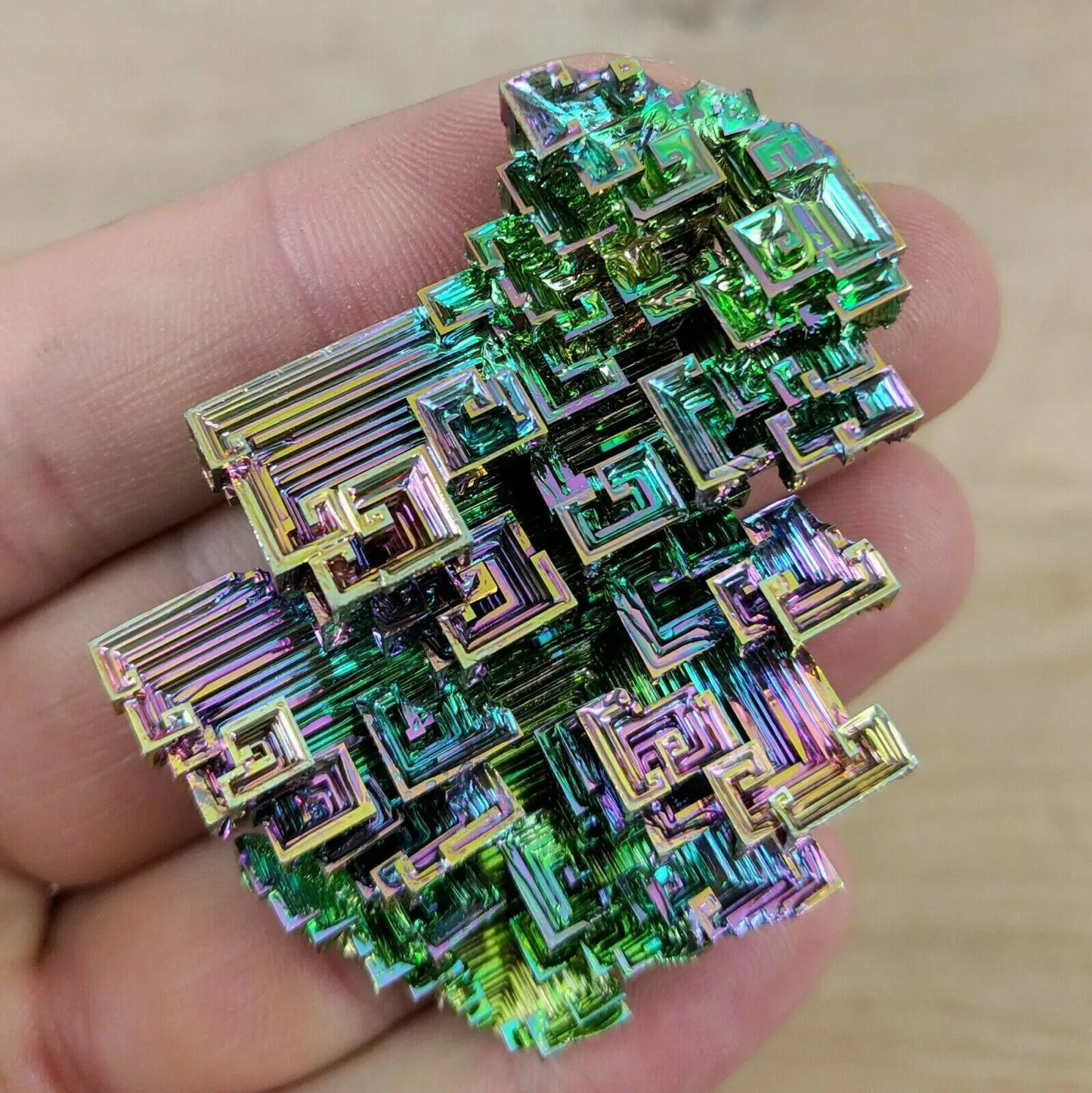 Natural Aura Rainbow Titanium Bismuth Healing Quartz Crystal Stone Specimens