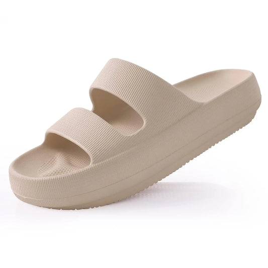 Goosecret Women Thick Bottom Slippers EVA Soft Sole Female Sandals With Arch Support Non-Slip Bathroom Home Shoes Cloud Slides