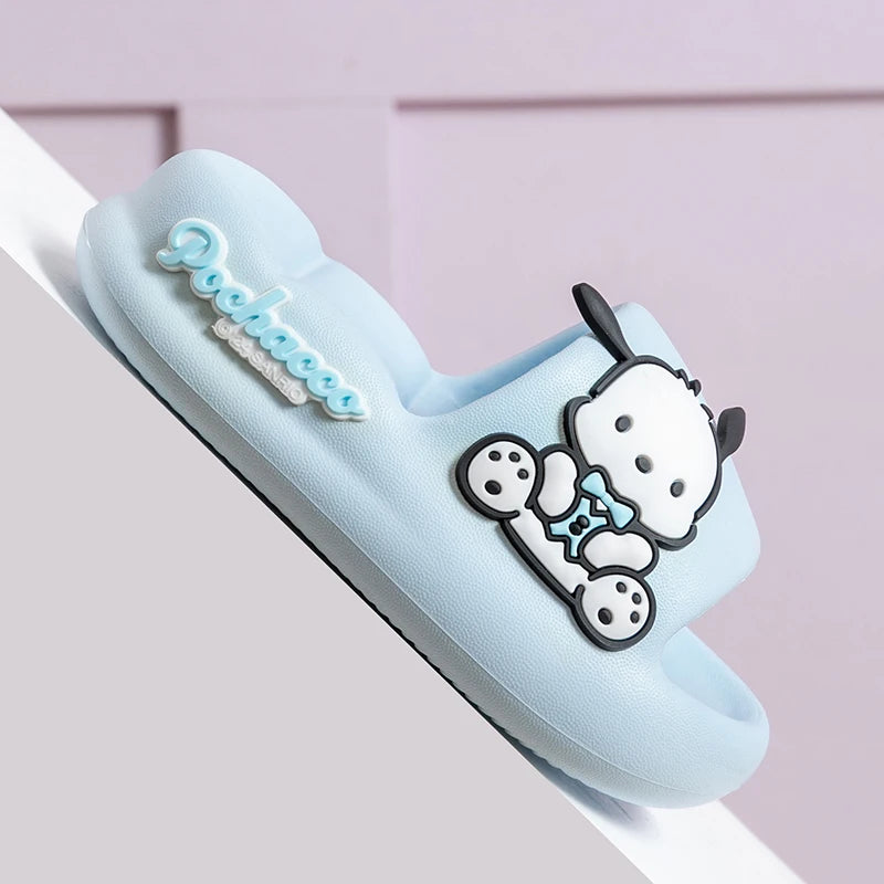 Sanrio Thick Bottom Home Indoor Lovely Female Bath Slippers Soft Bottom Summer Outdoor Non-slip Slippers