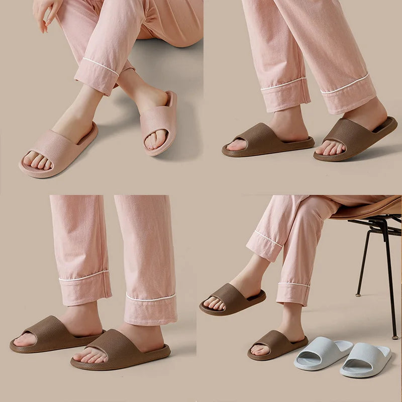 Summer NEW Slippers For Men Women Eva Soft Bottom Slippers Indoor House Slides Flat Sandals Outdoor Beach Shoes Man Flip Flops