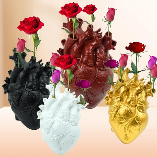 Heart Shape Flower Arrangement Decoration Decoration Living Room TV Cabinet Study Office Desk Surface Panel Vase Decoration